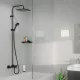 Hansgrohe Vernis Shape zuhanyrendszer 240 termosztáttal, matt fekete 26900670