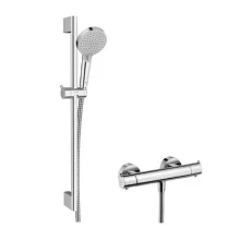   Hansgrohe Vernis Blend Termosztátos zuhanycsaptelep EcoSmart kézizuhannyal, króm 26960000