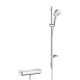 Hansgrohe Raindance Select E zuhanyrendszer 120 termosztáttal, 90 cm zuhanyrúd, króm/fehér 27039400
