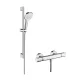 Hansgrohe Croma Select E termosztátos csaptelep Vario 65 cm-es zuhanyrúddal króm/fehér 27081400