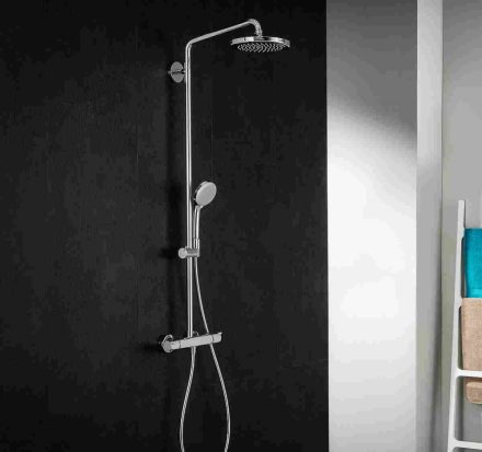 Hansgrohe Croma zuhanyrendszer 220 1jet termosztáttal, króm 27185000