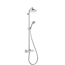  Hansgrohe Croma zuhanyrendszer 220 1jet termosztáttal, Ecosmart, króm 27188000
