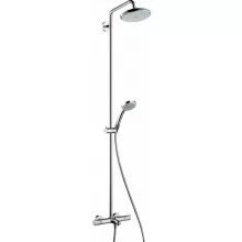   Hansgrohe Croma zuhanyrendszer 220 1jet termosztáttal és kádtöltővel, króm 27223000