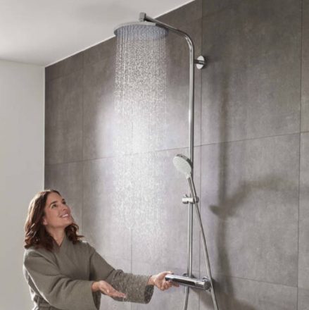 Hansgrohe Crometta S zuhanyrendszer 240, 1jet, termosztáttal, króm 27267000