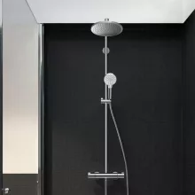   Hansgrohe Crometta S termosztátos zuhanyrendszer 240, 1jet, EcoSmart, króm 27268000