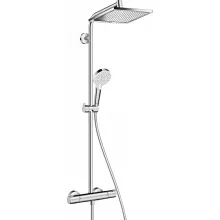   Hansgrohe Crometta E zuhanyrendszer termosztáttal 240 1jet, Ecosmart, króm 27281000