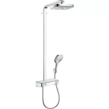   Hansgrohe Raindance Select E zuhanyrendszer EcoSmart, termosztátos csapteleppel, króm 27283000