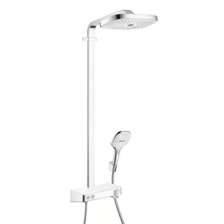 Hansgrohe Raindance Select E 300 zuhanyrendszer 2jet, termosztátos csapteleppel, fehér/króm 27283400