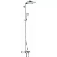   Hansgrohe Crometta E zuhanyrendszer 240 1jet, termosztáttal és kádtöltővel, króm 27298000