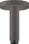Hansgrohe S 100 mennyezeti csatlakozó, szálcsiszolt fekete króm 27393340