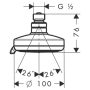 Hansgrohe Croma 100 Multi fejzuhany, króm 27443000