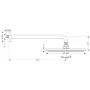 Hansgrohe Raindance S 300 1jet króm fejzuhany zuhanykarral 27492000