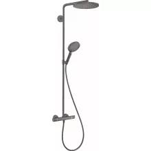   Hansgrohe Raindance Select S 240 1jet szálcsiszolt fekete/króm zuhanyrendszer 27633340