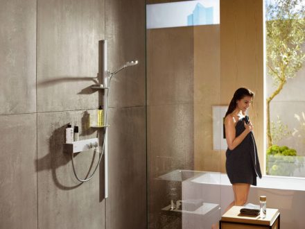 Hansgrohe Raindance Select S króm zuhanyszett 120 3jet 150cm-es zuhanyrúddal és szappantartóval 27646000