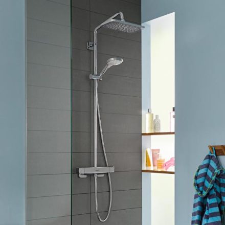 Hansgrohe Croma E zuhanyrendszer 280 1jet termosztáttal, EcoSmart, króm 27660000