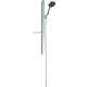 Hansgrohe Rainfinity 3 funkciós zuhanyszett, EcoSmart 90 cm-es zuhanyrúddal és szappantartóval króm 27672000