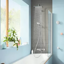   Hansgrohe Croma E zuhanyrendszer 280 1jet termosztátos csapteleppel, króm 27687000