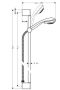 Hansgrohe Crometta 85 Multi/Unica'Crometta zuhanyszett 0,90m, króm 27766000