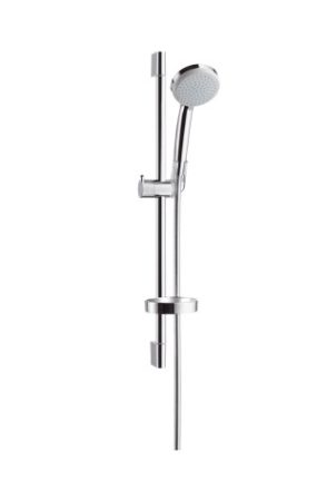 Hansgrohe Croma 100 zuhanyszett 65 cm-es zuhanyrúddal, szappantartóval, EcoSmart 27776000