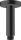 Hansgrohe Vernis Blend Mennyezeti csatlakozó 10 cm matt fekete 27804670