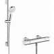 Hansgrohe Crometta zuhanyrendszer Vario 65 cm zuhanyrúddal és termosztáttal, króm/fehér 27812400