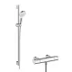 Hansgrohe Crometta zuhanyrendszer Vario 90 cm zuhanyrúddal és termosztáttal, króm/fehér 27813400