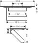 Hansgrohe WallStoris WC papír tartó, polccal matt fekete 27928670