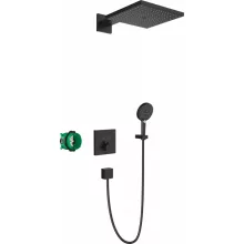   Hansgrohe Raindance E 300 Zuhanyrendszer 1 jet, ShowerSelect termosztáttal, matt fekete 27939670