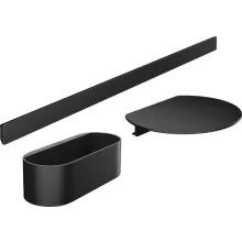   Hansgrohe WallStoris kád szett/tusfürdőtartó matt fekete 27966670