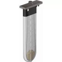   Hansgrohe sBox szálcsiszolt fekete/króm kád színkészlet szögletes 28010340