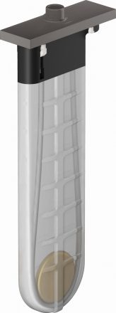 Hansgrohe sBox szálcsiszolt fekete/króm kád színkészlet szögletes 28010340