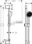 Hansgrohe Activera S 95 zuhanyszett 65cm-es zuhanyrúddal EcoSmart, matt fekete 28041670