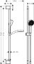 Hansgrohe Activera Select S zuhanyszett 90cm-es zuhanyrúddal EcoSmart, króm 28046000