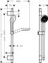 Hansgrohe Activera Select S zuhanyszett 72cm-es zuhanyrúddal EcoSmart, króm 28048000