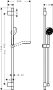 Hansgrohe Activera Select S zuhanyszett 105cm-es zuhanyrúddal EcoSmart, matt fekete 28050670