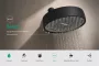 Hansgrohe Activera S Állítható fejzuhany 95 két funkcióval EcoSmart, matt fekete 28061670
