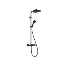   Hansgrohe Activera S zuhanyrendszer 240 Ecostat Fine termosztáttal EcoSmart, matt fekete 28078670