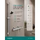 Hansgrohe Activera Select S termosztátos zuhanyszett 90 cm rúddal és EcoSmart technológiával, króm kivitelben.