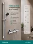 Hansgrohe Activera Select S termosztátos zuhanyszett 90 cm rúddal és EcoSmart technológiával, króm kivitelben.