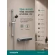 Hansgrohe Activera Select S ShowerTablet termosztátos zuhanyszett 2 funkciós kézizuhany EcoSmart, króm 28087000