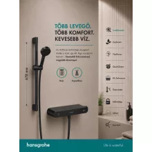   Hansgrohe Activera Select S ShowerTablet termosztátos zuhanyszett 2 funkciós kézizuhany EcoSmart, matt fekete 28087670