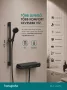 Hansgrohe Activera Select S ShowerTablet termosztátos zuhanyszett 2 funkciós kézizuhany EcoSmart, matt fekete 28087670