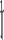 Hansgrohe Unica matt fekete zuhanyrúd S Puro 90cm-es zuhanycsővel 28631670