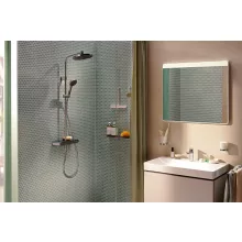 Hansgrohe Activera S Showerpipe 240 1jet EcoSmart ShowerTablet Select 360 Varia termosztáttal króm 28638000