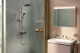 Hansgrohe Activera S Showerpipe 240 1jet EcoSmart ShowerTablet Select 360 Varia termosztáttal króm 28638000