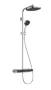 Hansgrohe Activera S Showerpipe 240 1jet EcoSmart ShowerTablet Select 360 Varia termosztáttal, króm 28638000