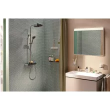 Hansgrohe Activera S Showerpipe 240 1jet EcoSmart Plus ShowerTablet Select 360 Varia termosztáttal, króm 28639000