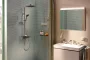 Hansgrohe Activera Q Showerpipe 290/180 termosztátos zuhanyrendszer, króm kivitelben.
