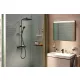Hansgrohe Activera Q Showerpipe 290/180 termosztátos zuhanyrendszer, matt fekete kivitelben.