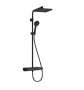 Hansgrohe Activera Q Showerpipe 290/180 1jet EcoSmart ShowerTablet Select 360 Varia termosztáttal, matt fekete 28648670